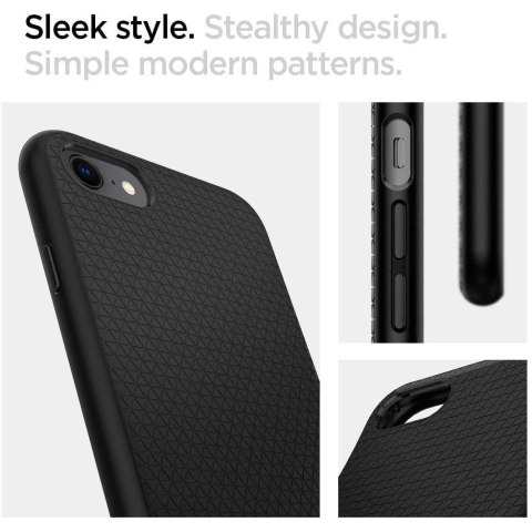 Etui Spigen Liquid Air na iPhone 7 / 8 / SE 2020 / SE 2022 - czarne Etui Spigen Liquid Air na iPhone 7 / 8 / SE 2020 / SE 2022 - czarne