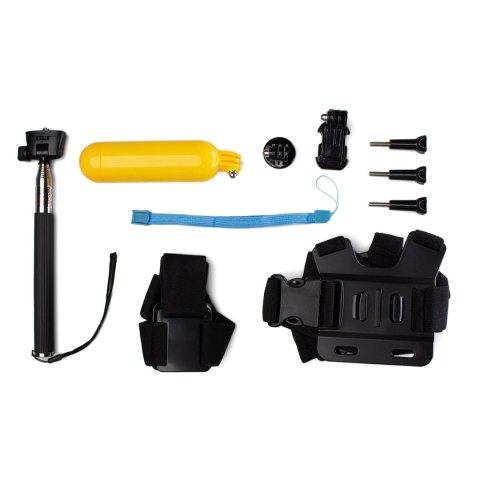 Zestaw 9 w 1 akcesoria do kamer sportowych GoPro SJCAM Zestaw 9 w 1 akcesoria do kamer sportowych GoPro SJCAM
