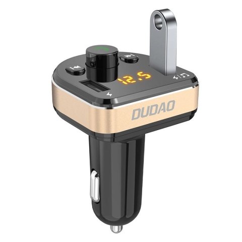 Dudao Transmiter FM Bluetooth ładowarka samochodowa MP3 3.1 A 2x USB czarny (R2Pro black) Dudao Transmiter FM Bluetooth ładowarka samochodowa MP3 3.1 A 2x USB czarny (R2Pro black)