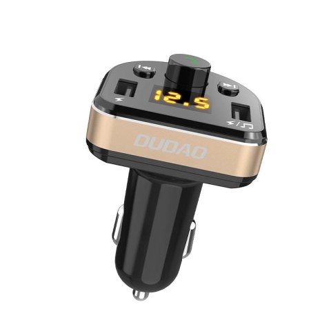 Dudao Transmiter FM Bluetooth ładowarka samochodowa MP3 3.1 A 2x USB czarny (R2Pro black) Dudao Transmiter FM Bluetooth ładowarka samochodowa MP3 3.1 A 2x USB czarny (R2Pro black)