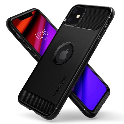 Etui Spigen Rugged Armor na iPhone 11 - czarny mat Etui Spigen Rugged Armor na iPhone 11 - czarny mat