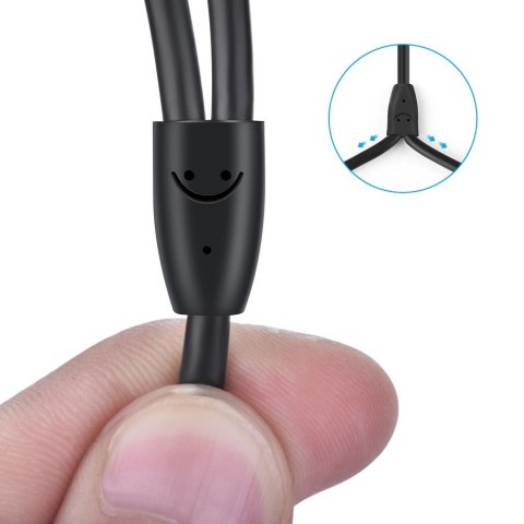 Kabel Ugreen AV116 10590 audio mini jack 3,5 mm (męski) / 2RCA (męski) 3m - czarny Kabel Ugreen AV116 10590 audio mini jack 3,5 mm (męski) / 2RCA (męski) 3m - czarny