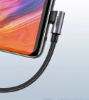 Kabel Ugreen US284 50941 USB-A (prosty) / USB-C (kątowy) 3A 1m - szary