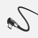 Kabel Ugreen US323 kątowy USB-C - USB-C PD QC SCP 3A 480Mb/s 1m - szary