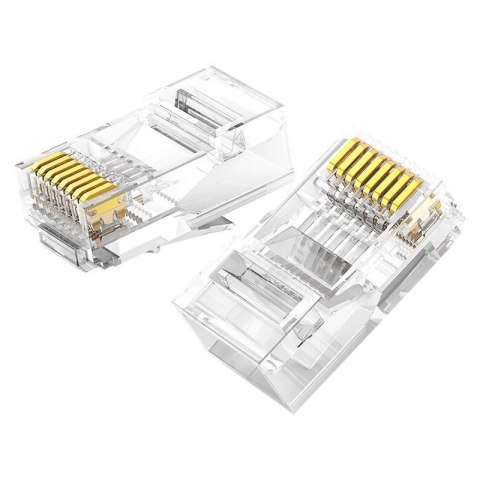 Ugreen 100x wtyk wtyczka złączka końcówka RJ45 8P8C Cat 6 przezroczysty (60558) Ugreen 100x wtyk wtyczka złączka końcówka RJ45 8P8C Cat 6 przezroczysty (60558)