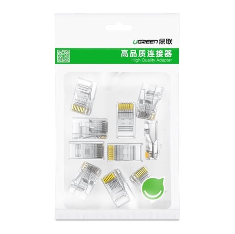 Ugreen 100x wtyk wtyczka złączka końcówka RJ45 8P8C Cat 6 przezroczysty (60558) Ugreen 100x wtyk wtyczka złączka końcówka RJ45 8P8C Cat 6 przezroczysty (60558)