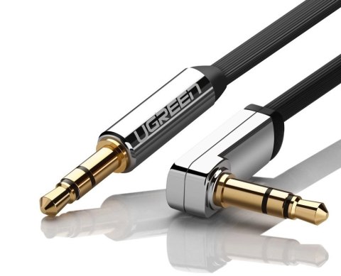 Ugreen płaski kabel przewód audio AUX 3,5 mm mini jack 3m srebrny (10728) Ugreen płaski kabel przewód audio AUX 3,5 mm mini jack 3m srebrny (10728)