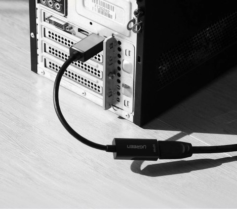 Ugreen przejściówka kabel przewód z DisplayPort (męski) na HDMI (żeński) (jednokierunkowy) 1080P 60Hz 12bit czarny (40362) Ugreen przejściówka kabel przewód z DisplayPort (męski) na HDMI (żeński) (jednokierunkowy) 1080P 60Hz 12bit czarny (40362)