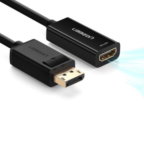 Ugreen przejściówka kabel przewód z DisplayPort (męski) na HDMI (żeński) (jednokierunkowy) 1080P 60Hz 12bit czarny (40362) Ugreen przejściówka kabel przewód z DisplayPort (męski) na HDMI (żeński) (jednokierunkowy) 1080P 60Hz 12bit czarny (40362)