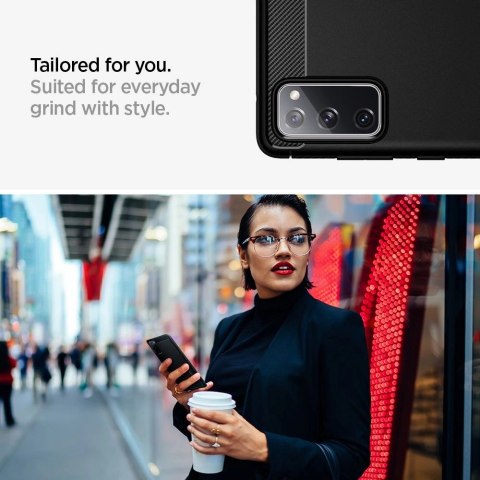 Etui Spigen Rugged Armor na Samsung Galaxy S20 FE - czarny mat Etui Spigen Rugged Armor na Samsung Galaxy S20 FE - czarny mat