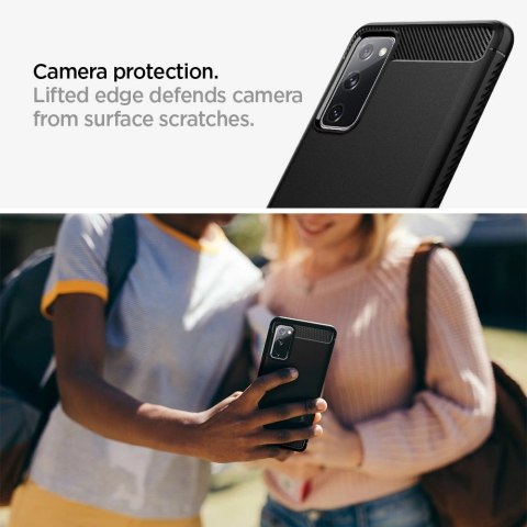 Etui Spigen Rugged Armor na Samsung Galaxy S20 FE - czarny mat Etui Spigen Rugged Armor na Samsung Galaxy S20 FE - czarny mat