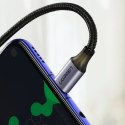 Kabel Ugreen US255 50125 USB-C (prosty) / USB-C (kątowy) PD QC 60W 3A 2m - szary