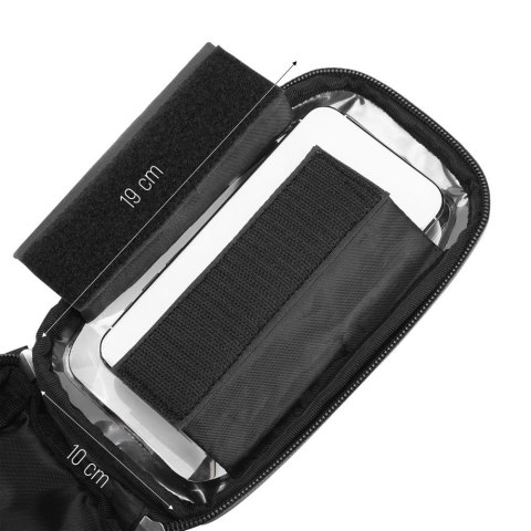 Wozinsky torba rowerowa na kierownicę z etui na telefon 1 l czarna (WBB16BK) Wozinsky torba rowerowa na kierownicę z etui na telefon 1 l czarna (WBB16BK)