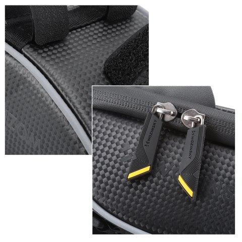 Wozinsky torba rowerowa na kierownicę z etui na telefon 1 l czarna (WBB16BK) Wozinsky torba rowerowa na kierownicę z etui na telefon 1 l czarna (WBB16BK)