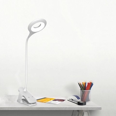 Bezprzewodowa lampka LED do czytania z klipsem + kabel micro USB czarny Bezprzewodowa lampka LED do czytania z klipsem + kabel micro USB czarny
