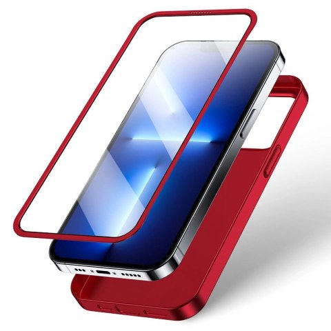 Joyroom 360 Full Case etui pokrowiec do iPhone 13 Pro obudowa na tył i przód + szkło hartowane czerwony (JR-BP935 red) Joyroom 360 Full Case etui pokrowiec do iPhone 13 Pro obudowa na tył i przód + szkło hartowane czerwony (JR-BP935 red)