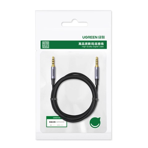 Kabel Ugreen AV183 20782 mini jack 3.5mm / mini jack 3.5mm 2m - szary Kabel Ugreen AV183 20782 mini jack 3.5mm / mini jack 3.5mm 2m - szary