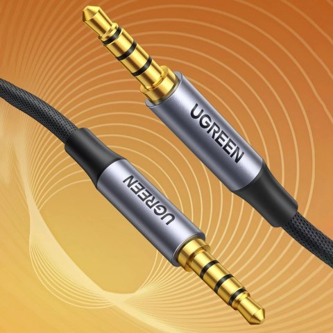 Kabel Ugreen AV183 20782 mini jack 3.5mm / mini jack 3.5mm 2m - szary Kabel Ugreen AV183 20782 mini jack 3.5mm / mini jack 3.5mm 2m - szary