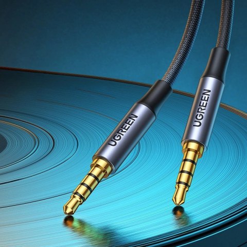 Kabel Ugreen AV183 20782 mini jack 3.5mm / mini jack 3.5mm 2m - szary Kabel Ugreen AV183 20782 mini jack 3.5mm / mini jack 3.5mm 2m - szary