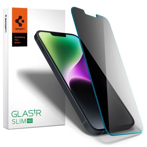 Szkło hartowane Spigen Glas.tR Slim Privacy na iPhone 13 / 13 Pro / 14 / 16e Szkło hartowane Spigen Glas.tR Slim Privacy na iPhone 13 / 13 Pro / 14 / 16e