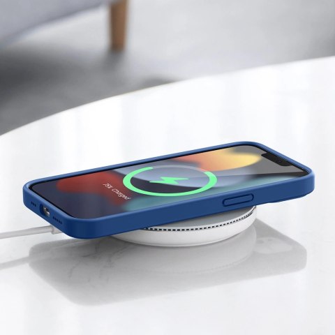Ugreen Protective Silicone Case gumowe elastyczne silikonowe etui pokrowiec iPhone 13 Pro niebieski Ugreen Protective Silicone Case gumowe elastyczne silikonowe etui pokrowiec iPhone 13 Pro niebieski