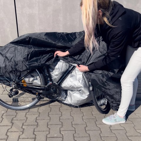 Wodoodporny pokrowiec na grilla, pokrowiec na rower, motor, meble ogrodowe plandeka osłona XL czarny Wodoodporny pokrowiec na grilla, pokrowiec na rower, motor, meble ogrodowe plandeka osłona XL czarny