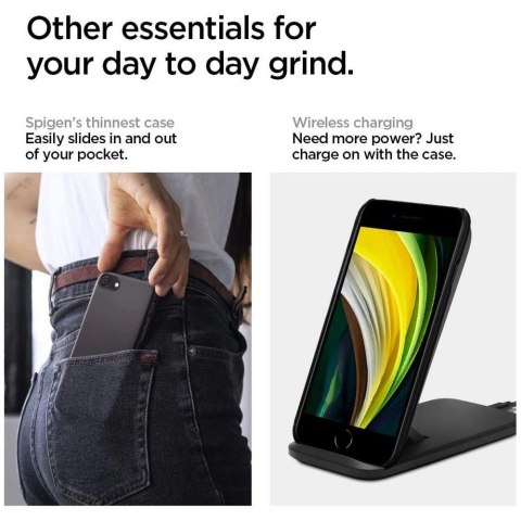 Etui Spigen Thin Fit na iPhone 7 / 8 / SE 2020 / 2022 - czarne Etui Spigen Thin Fit na iPhone 7 / 8 / SE 2020 / 2022 - czarne