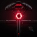 Wozinsky lampka rowerowa tylna LED z USB-C czerwone światło 5 trybów czarna (WRBLB2)