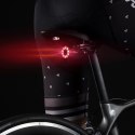 Wozinsky lampka rowerowa tylna LED z USB-C czerwone światło 5 trybów czarna (WRBLB2)