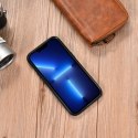 ICarer Leather Oil Wax etui iPhone 14 Pro Max skórzany pokrowiec brązowe (WMI14220720-TN)
