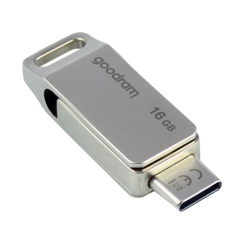 Pendrive 16 GB USB 3.2 Gen 1 USB / USB C OTG ODA3 Goodram - srebrny Pendrive 16 GB USB 3.2 Gen 1 USB / USB C OTG ODA3 Goodram - srebrny