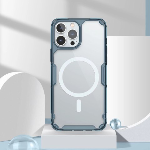 Nillkin Nature Pro Magnetic Case etui iPhone 14 Pro Max magnetyczny pokrowiec MagSafe niebieski Nillkin Nature Pro Magnetic Case etui iPhone 14 Pro Max magnetyczny pokrowiec MagSafe niebieski