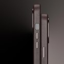 Dux Ducis Naples etui do iPhone 14 Pro Max skórzany pokrowiec (kompatybilny z MagSafe) ciemnobrązowy