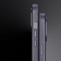 Dux Ducis Naples etui iPhone 14 Plus magnetyczny skórzany pokrowiec MagSafe niebieskie