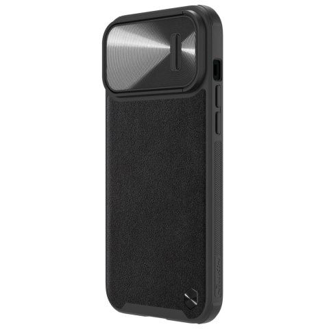 Nillkin CamShield Leather S Case etui iPhone 14 Pro Max pokrowiec z osłoną na aparat czarny Nillkin CamShield Leather S Case etui iPhone 14 Pro Max pokrowiec z osłoną na aparat czarny