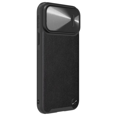Nillkin CamShield Leather S Case etui iPhone 14 Pro Max pokrowiec z osłoną na aparat czarny Nillkin CamShield Leather S Case etui iPhone 14 Pro Max pokrowiec z osłoną na aparat czarny