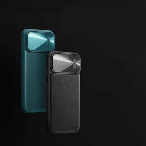 Nillkin CamShield Leather S Case etui iPhone 14 Pro Max pokrowiec z osłoną na aparat czarny Nillkin CamShield Leather S Case etui iPhone 14 Pro Max pokrowiec z osłoną na aparat czarny