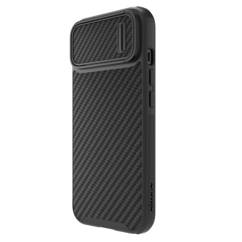 Nillkin Synthetic Fiber S Case etui iPhone 14 Plus z osłoną na aparat czarny Nillkin Synthetic Fiber S Case etui iPhone 14 Plus z osłoną na aparat czarny