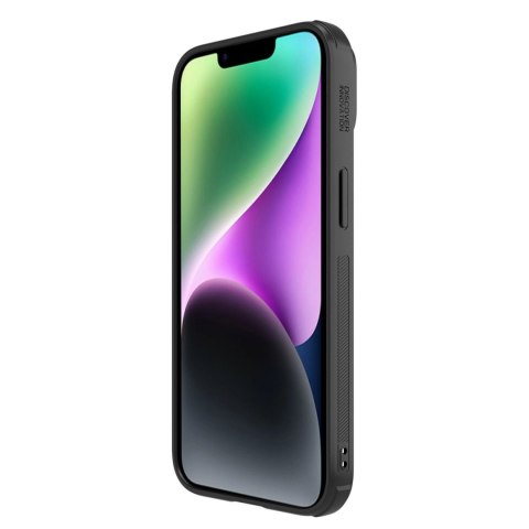 Nillkin Synthetic Fiber S Case etui iPhone 14 Plus z osłoną na aparat czarny Nillkin Synthetic Fiber S Case etui iPhone 14 Plus z osłoną na aparat czarny