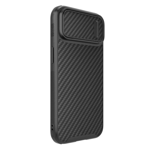 Nillkin Synthetic Fiber S Case etui iPhone 14 Plus z osłoną na aparat czarny Nillkin Synthetic Fiber S Case etui iPhone 14 Plus z osłoną na aparat czarny