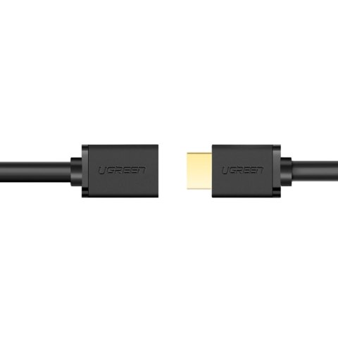 Kabel Ugreen HD107 10141 HDMI (męski) - HDMI (żeński) 4K 1m - czarny Kabel Ugreen HD107 10141 HDMI (męski) - HDMI (żeński) 4K 1m - czarny