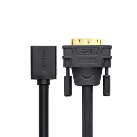 Ugreen kabel przewód adapter DVI (męski) - HDMI (żeński) 0.15m czarny (20118) Ugreen kabel przewód adapter DVI (męski) - HDMI (żeński) 0.15m czarny (20118)