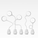 Bezprzewodowa lampka LED do czytania z klipsem + kabel micro USB biały