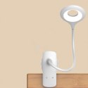 Bezprzewodowa lampka LED do czytania z klipsem + kabel micro USB biały