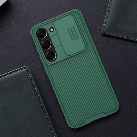 Nillkin CamShield Pro Case etui Samsung Galaxy S23 pokrowiec z osłoną na aparat czarne Nillkin CamShield Pro Case etui Samsung Galaxy S23 pokrowiec z osłoną na aparat czarne