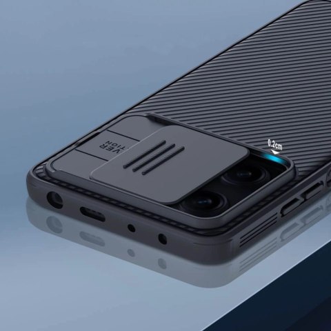 Nillkin CamShield Pro Case etui do Xiaomi Redmi Note 12 Pro / Poco X5 Pro 5G pokrowiec z osłoną na aparat czarne Nillkin CamShield Pro Case etui do Xiaomi Redmi Note 12 Pro / Poco X5 Pro 5G pokrowiec z osłoną na aparat czarne