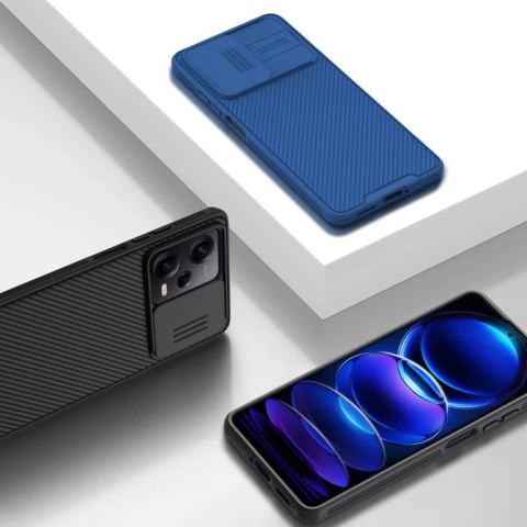 Nillkin CamShield Pro Case etui do Xiaomi Redmi Note 12 Pro / Poco X5 Pro 5G pokrowiec z osłoną na aparat czarne Nillkin CamShield Pro Case etui do Xiaomi Redmi Note 12 Pro / Poco X5 Pro 5G pokrowiec z osłoną na aparat czarne
