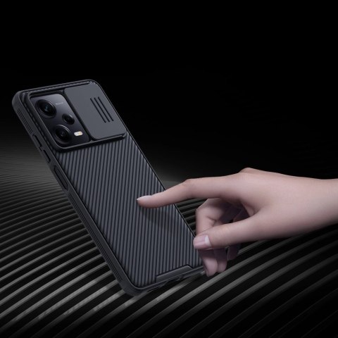 Nillkin CamShield Pro Case etui do Xiaomi Redmi Note 12 Pro / Poco X5 Pro 5G pokrowiec z osłoną na aparat czarne Nillkin CamShield Pro Case etui do Xiaomi Redmi Note 12 Pro / Poco X5 Pro 5G pokrowiec z osłoną na aparat czarne
