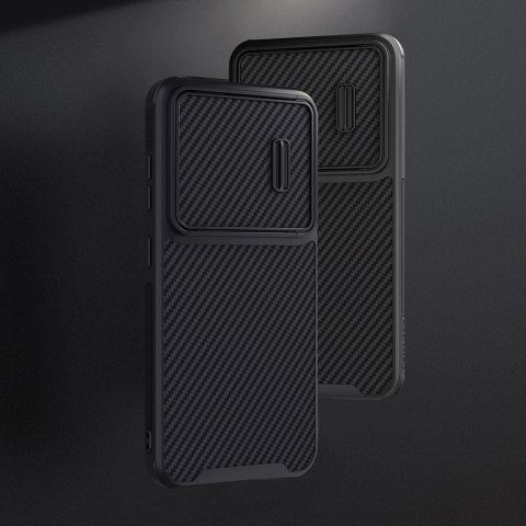 Nillkin Synthetic Fiber S Case etui Samsung Galaxy S23+ pokrowiec osłona na aparat czarne Nillkin Synthetic Fiber S Case etui Samsung Galaxy S23+ pokrowiec osłona na aparat czarne