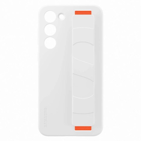 Samsung Silicone Grip Cover etui Samsung Galaxy S23+ silikonowy pokrowiec z paskiem na rękę białe (EF-GS916TWEGWW) Samsung Silicone Grip Cover etui Samsung Galaxy S23+ silikonowy pokrowiec z paskiem na rękę białe (EF-GS916TWEGWW)